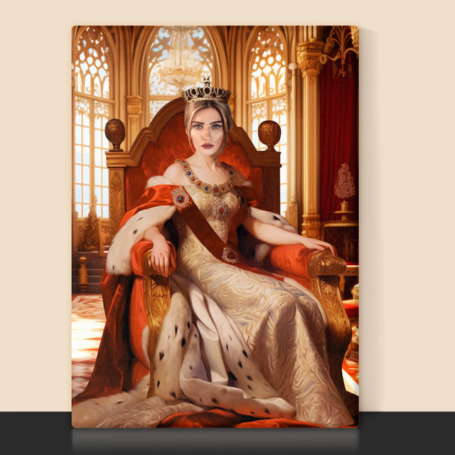 Le Portrait Royal : Couronnement De La Reine - Imprimez Avec Votre Photo