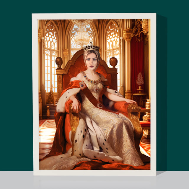 Le Portrait Royal : Couronnement De La Reine - Imprimez Avec Votre Photo