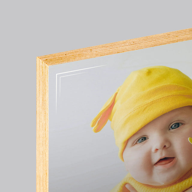 Acte De Naissance De L'Enfant: Métrique, Le Cadre - Impression Sur Bois
