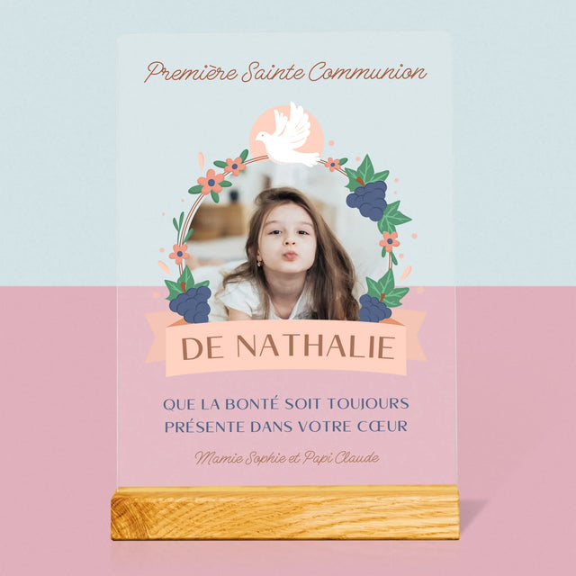 Photo Et Texte: Bonté Dans Le Cœur, La Communion - Impression Sur Verre Acrylique