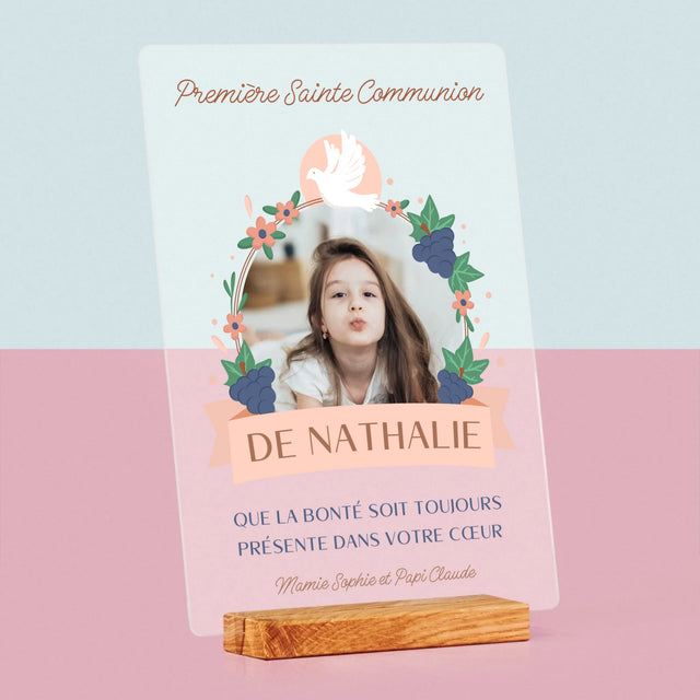 Photo Et Texte: Bonté Dans Le Cœur, La Communion - Impression Sur Verre Acrylique