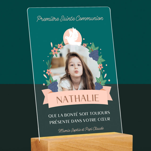 Photo Et Texte: Bonté Dans Le Cœur, La Communion - Impression Sur Verre Acrylique