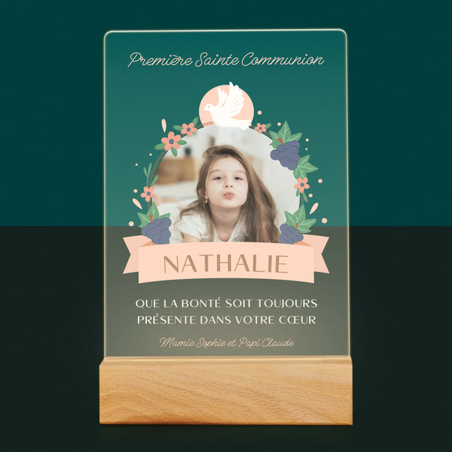 Photo Et Texte: Bonté Dans Le Cœur, La Communion - Impression Sur Verre Acrylique