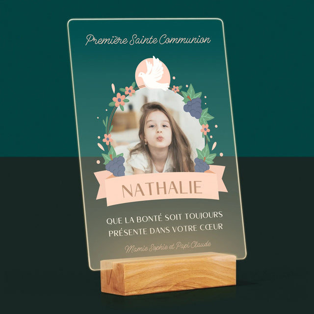 Photo Et Texte: Bonté Dans Le Cœur, La Communion - Impression Sur Verre Acrylique