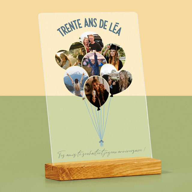 Forme Des Photos: Trente Ans Ballons - Impression Sur Verre Acrylique