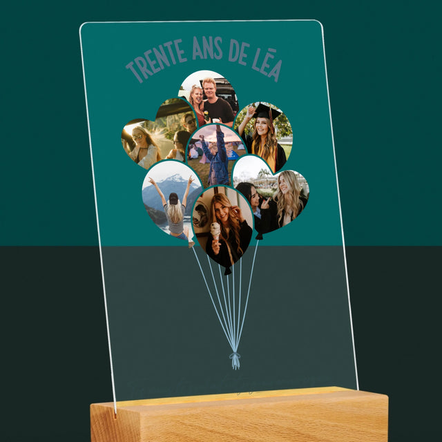Forme Des Photos: Trente Ans Ballons - Impression Sur Verre Acrylique