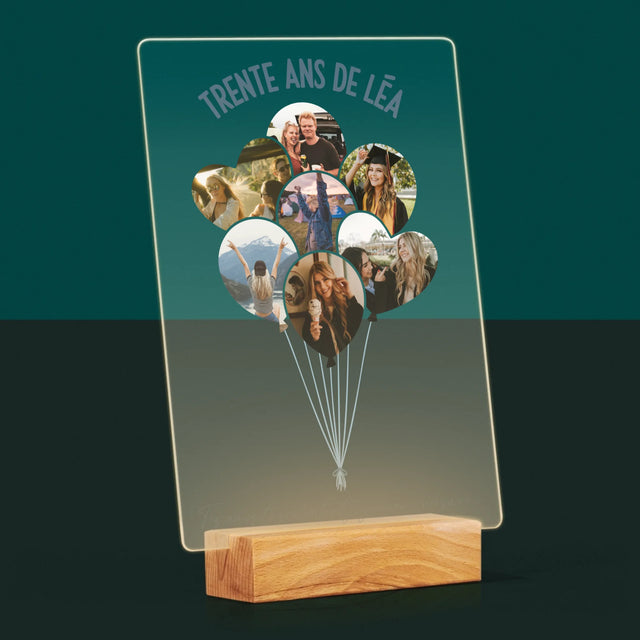 Forme Des Photos: Trente Ans Ballons - Impression Sur Verre Acrylique