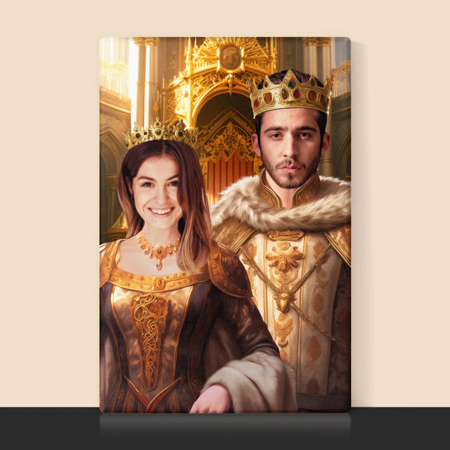 Le portrait royal : Roi et Reine - Imprimez avec votre photo