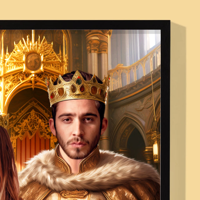 Le portrait royal : Roi et Reine - Imprimez avec votre photo