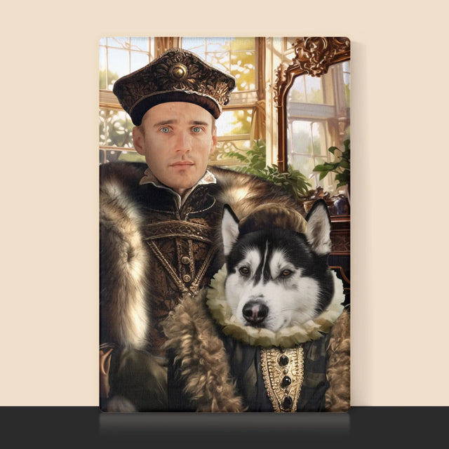 Le Portrait Royal : Noble Avec Animal De Compagnie - Imprimez Avec Votre Photo