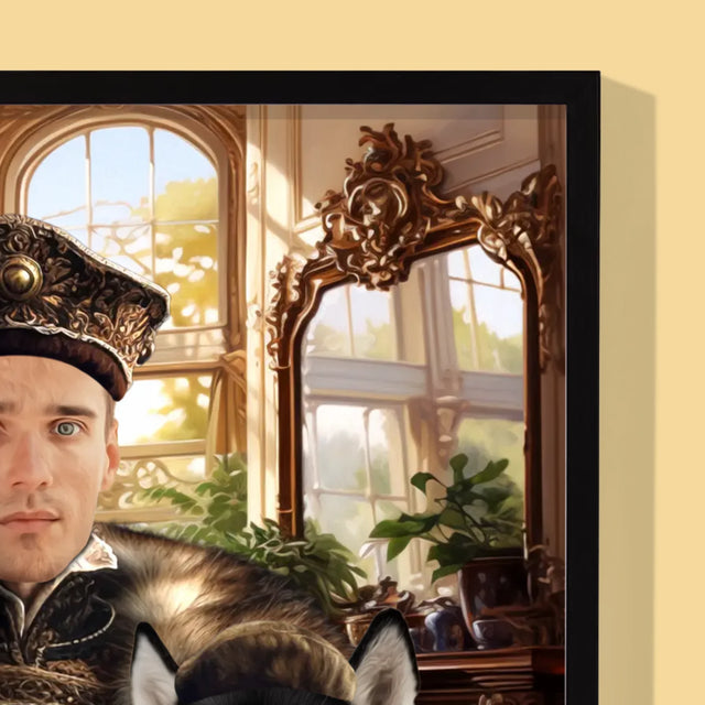 Le Portrait Royal : Noble Avec Animal De Compagnie - Imprimez Avec Votre Photo
