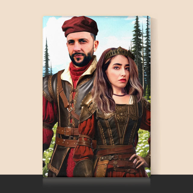 Le Portrait Royal : Couple De Cour - Imprimez Avec Votre Photo