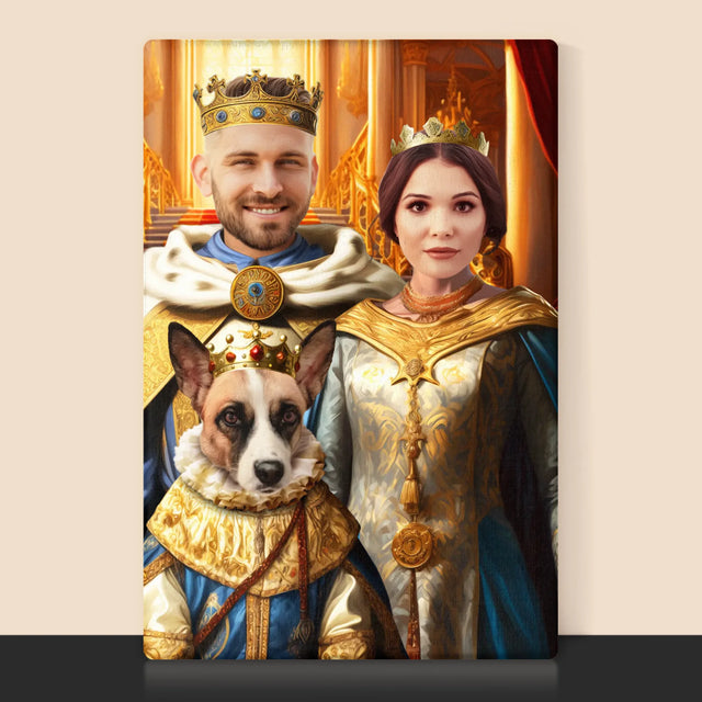 Le Portrait Royal : Dirigeants Avec Animal De Compagnie - Imprimez Avec Votre Photo