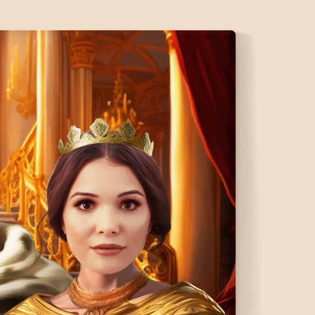 Le Portrait Royal : Dirigeants Avec Animal De Compagnie - Imprimez Avec Votre Photo
