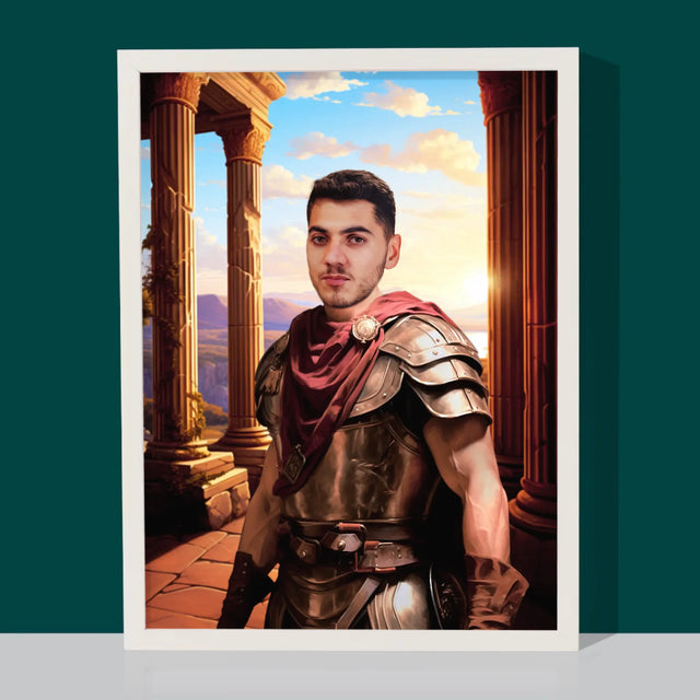 Le Portrait Royal : Guerrier - Imprimez Avec Votre Photo