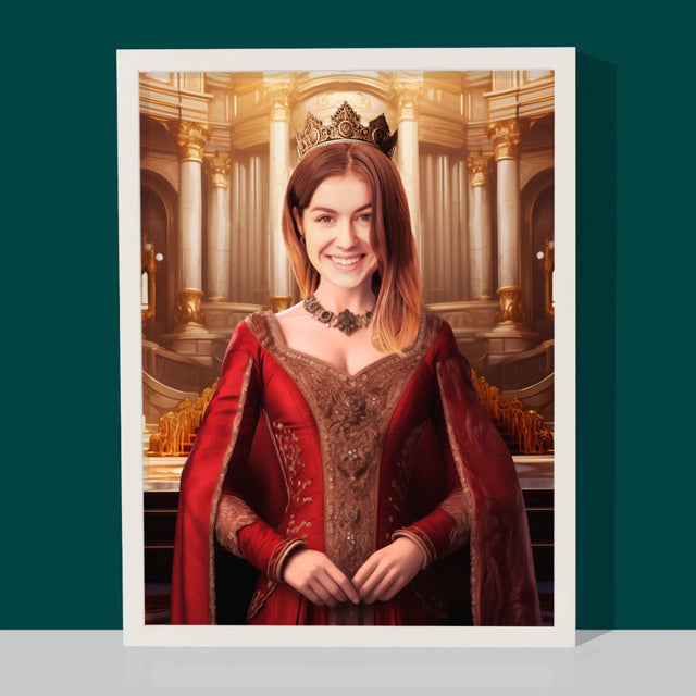 Portrait royal : Reine - Imprimez avec votre photo | FR