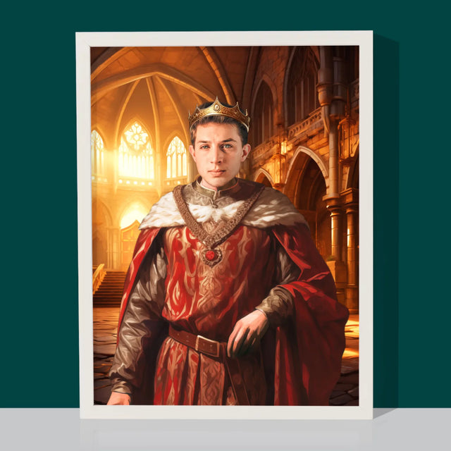 Le Portrait Royal: Le Roi - Image De La Toile