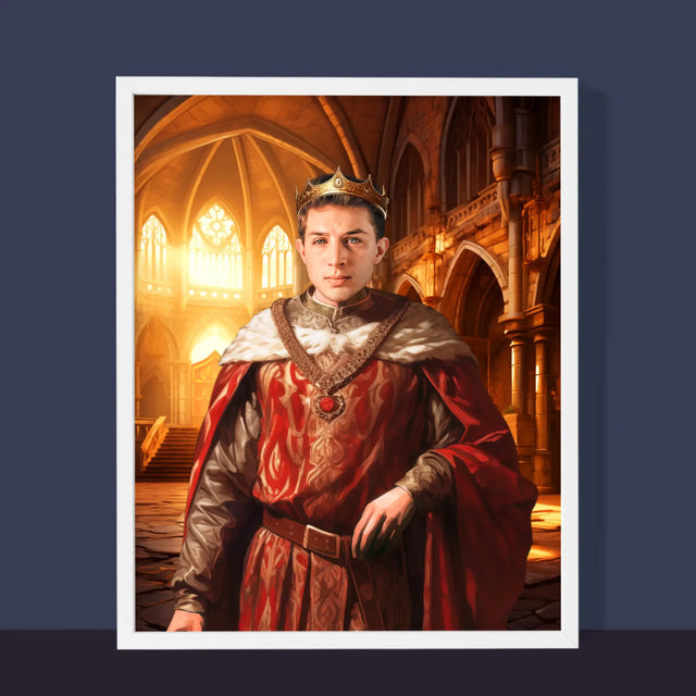 Le Portrait Royal: Le Roi - Image De La Toile