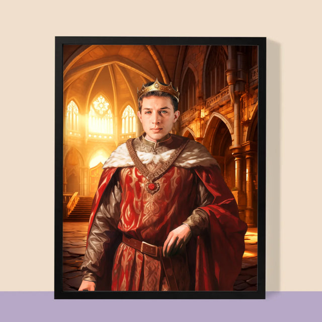 Le Portrait Royal: Le Roi - Image De La Toile