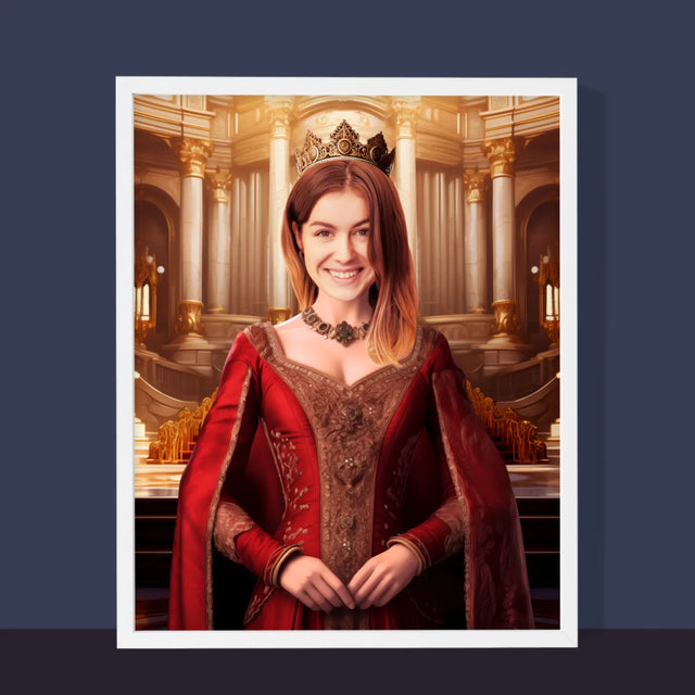 Portrait royal : Reine - Imprimez avec votre photo | FR