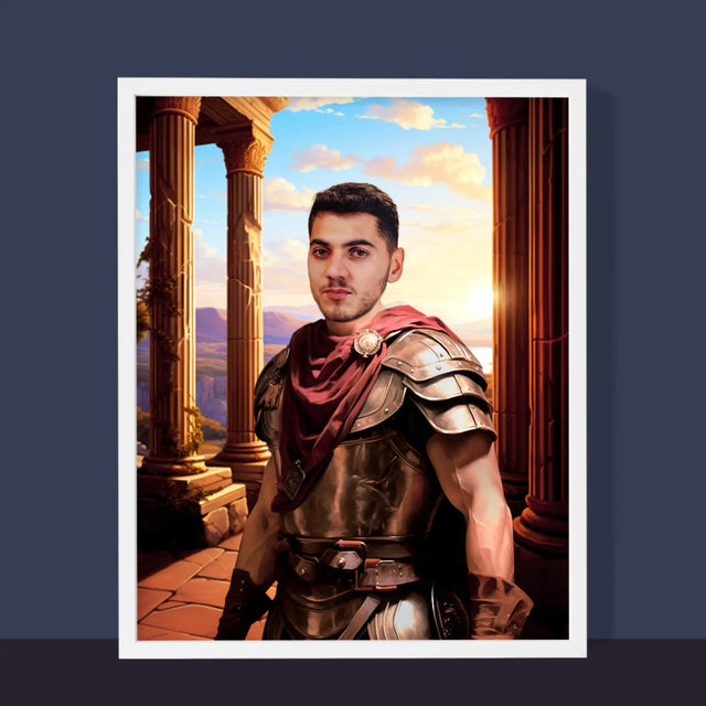 Le Portrait Royal : Guerrier - Imprimez Avec Votre Photo