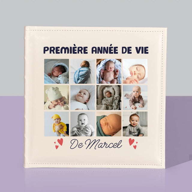 Le Collage Photo: Première Année De Vie - Album De Photos