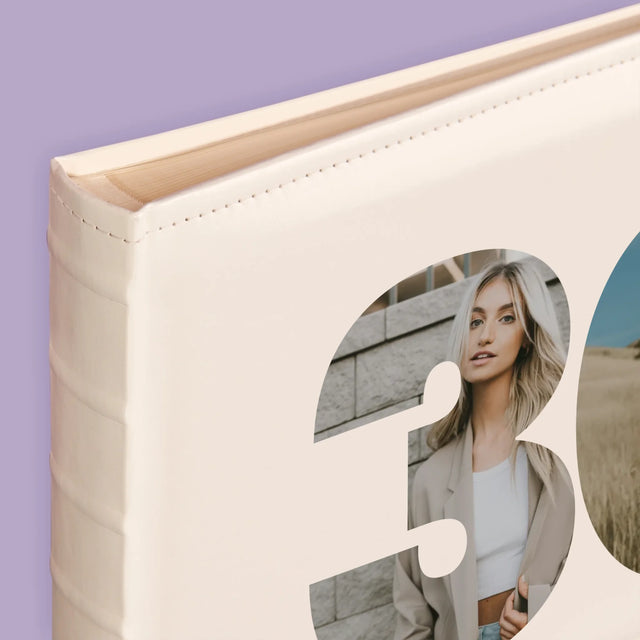 Collage Photo De Lettre: 30E Anniversaire Et Texte En Bas - Album De Photos