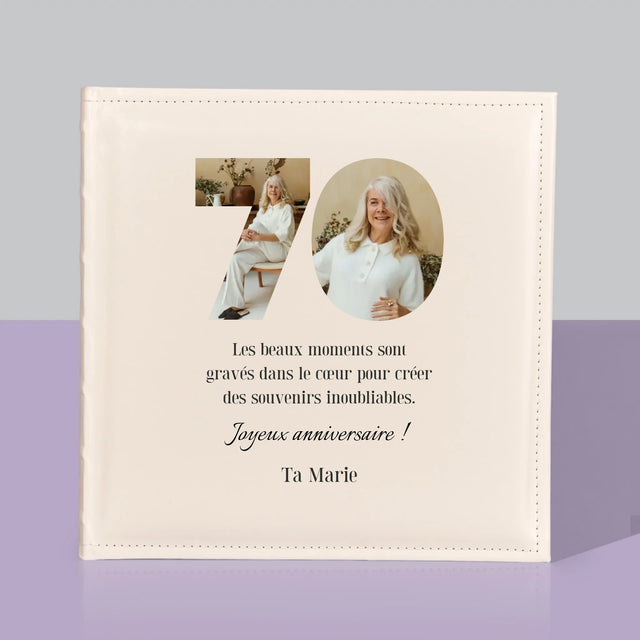Collage Photo De Lettre: 70Ème Anniversaire - Album De Photos