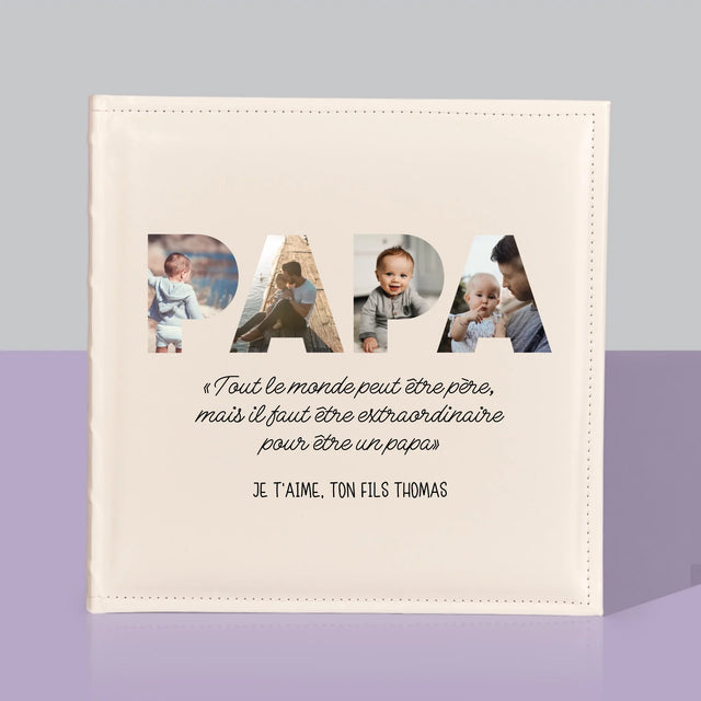 Collage Photo De Lettre: Mon Papa Extraordinaire - Album De Photos