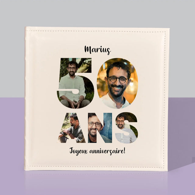 Collage Photo De Lettre: 50 Ans De Tes Photos - Album De Photos
