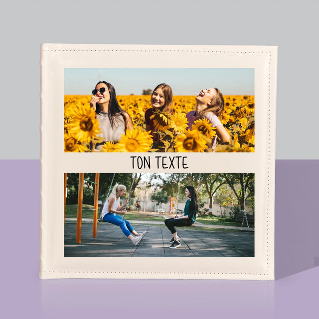 Collage Photo: 2 Photos Et Texte - Album De Photos