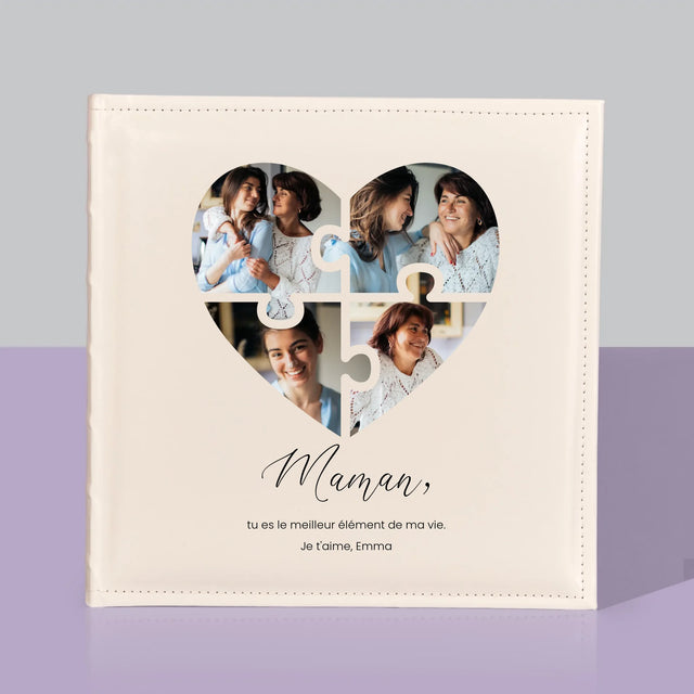 Collage Photo: Casse-Tête, Coeur, Pour Maman - Album De Photos