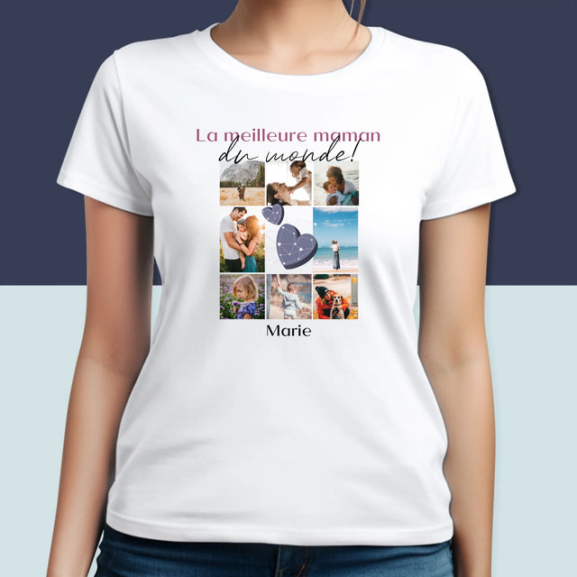 Collage Photo: Meilleure Maman, Collage - T-Shirt Pour Femmes