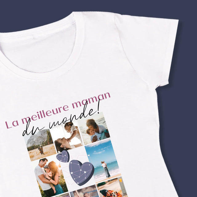 Collage Photo: Meilleure Maman, Collage - T-Shirt Pour Femmes