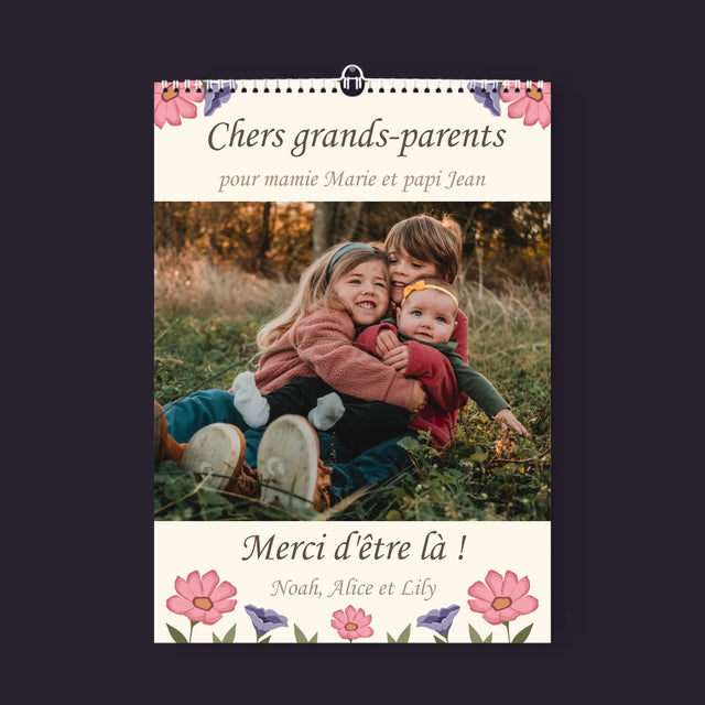 La Photo Et Un Texte: Un Souvenir Pour Les Grands-Parents - Calendrier Mural