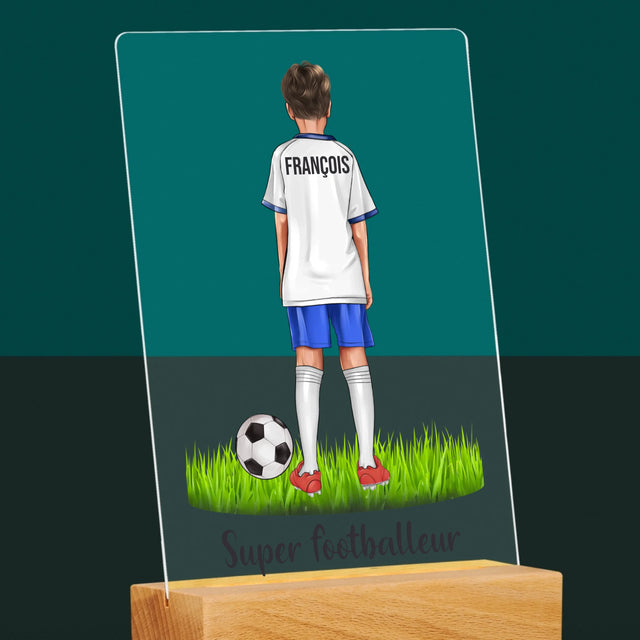 La Création Du Personnage: Super Footballeur - Impression Sur Verre Acrylique