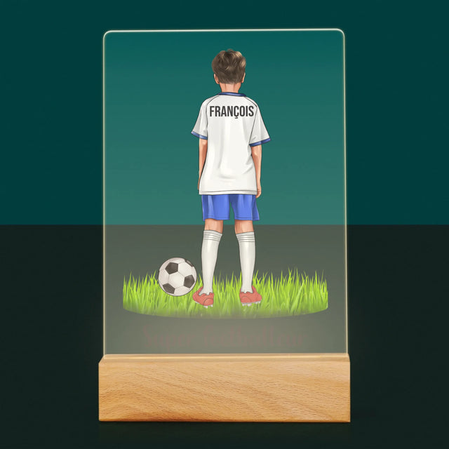 La Création Du Personnage: Super Footballeur - Impression Sur Verre Acrylique