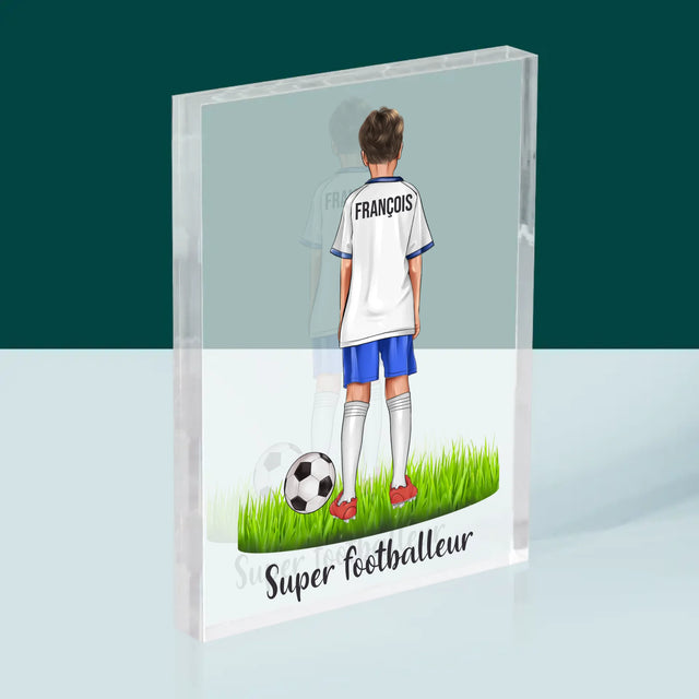 La Création Du Personnage: Super Footballeur - Bloc Acrylique