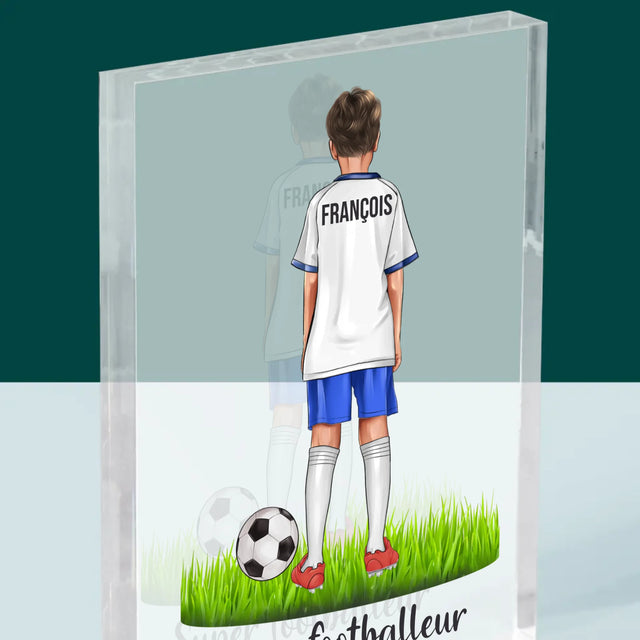 La Création Du Personnage: Super Footballeur - Bloc Acrylique