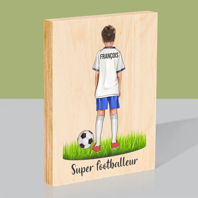 La Création Du Personnage: Super Footballeur - Impression Sur Bois