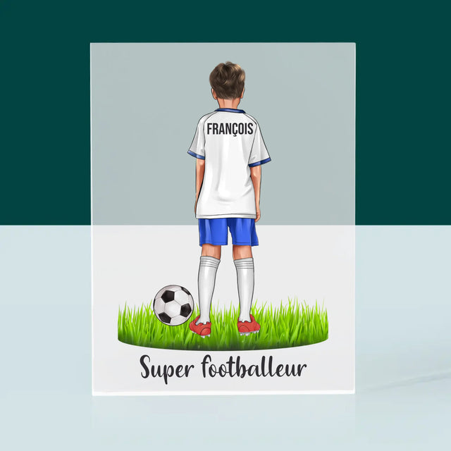 La Création Du Personnage: Super Footballeur - Bloc Acrylique