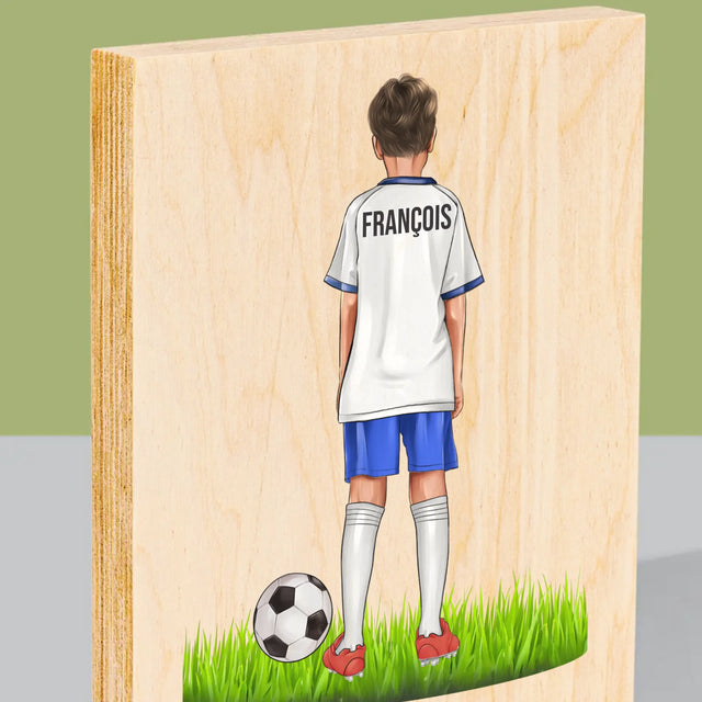 La Création Du Personnage: Super Footballeur - Impression Sur Bois