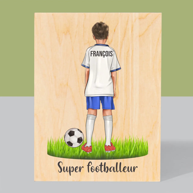 La Création Du Personnage: Super Footballeur - Impression Sur Bois