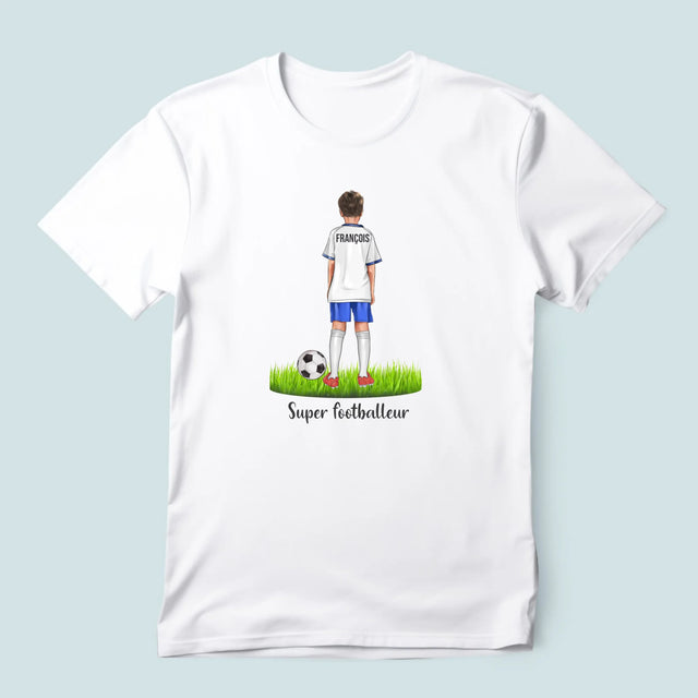 La Création Du Personnage: Super Footballeur - T-Shirt Pour Hommes