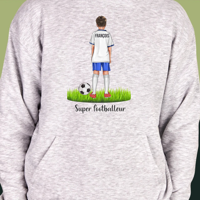 La Création Du Personnage: Super Footballeur - Sweat À Capuche Pour Hommes