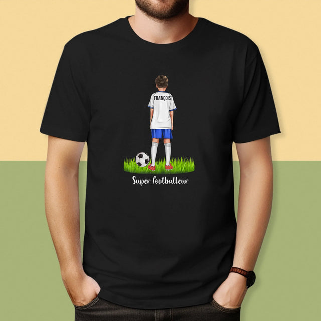 La Création Du Personnage: Super Footballeur - T-Shirt Pour Hommes