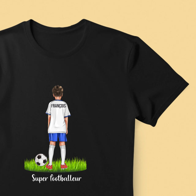 La Création Du Personnage: Super Footballeur - T-Shirt Pour Hommes
