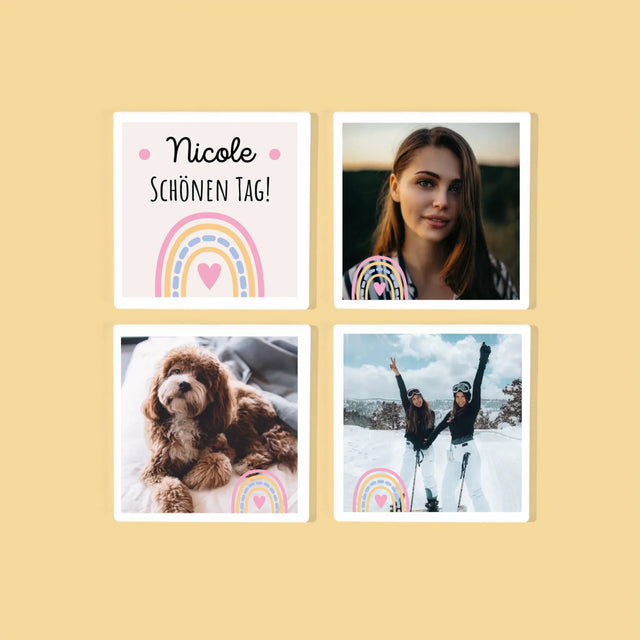 Fotokolaż: Pięknego Dnia - Podkładki Pod Kubki | DE