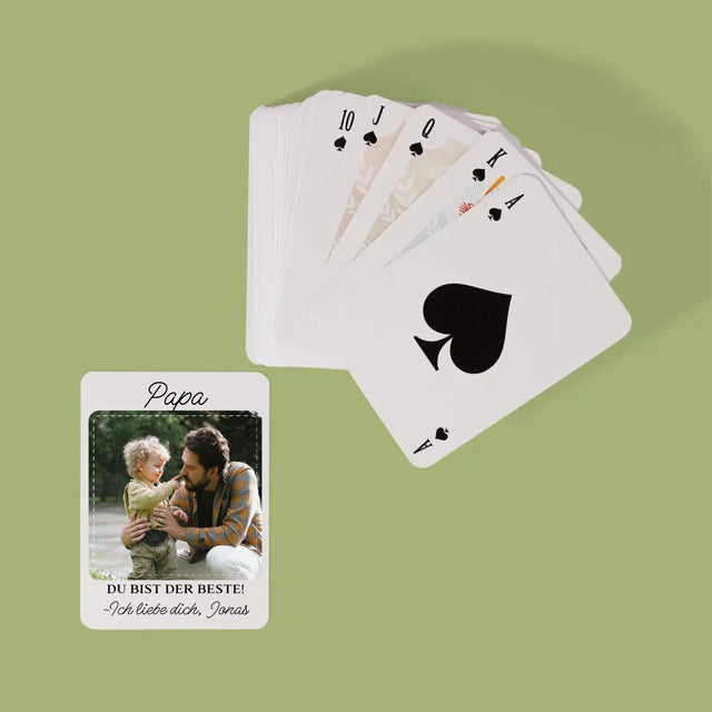 Zdjęcie i Podpis: Najwspanialszy Tata - Karty Do Gry | DE
