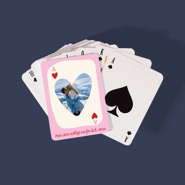 Photo et signature : Carte de Saint-Valentin - Cartes à jouer | DE